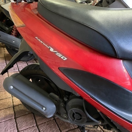 SUZUKI アドレスv50 赤色　原付スクーター　メットインバイク　4サイクル 福岡市南区