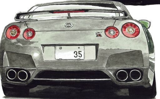 NC-154 スカイラインRS/GTR 限定版画 直筆サイン有 額装済 作家 平右ヱ門