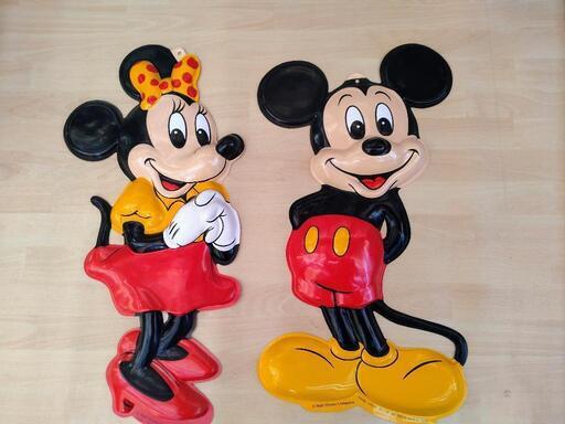 ミッキーとミニーのディズニーレリーフパネル