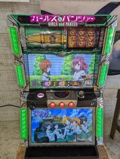 パチスロ実機 ガールズ＆パンツァーＣ３ コイン不要機 家庭用電源 スロット ID：126-011644-007