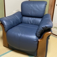 1人掛けソファ　本革