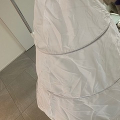 パニエ ウェディング ドレス 3段フリル インナー 調節可能の画像