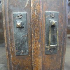 昭和レトロ 和家具 食器棚 引出し付 幅66.2㎝ 古民家掘出物 和風 飾り棚 昭和 レトロ 古民家 古道具 札幌市 北20条店 の画像