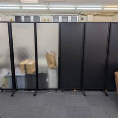[2種類]折りたたみパーテーション キャスター付き 3連