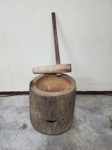【決まりました】餅つき　杵と臼
