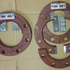 増加装甲！(フランジ材組、リングダンベル風、2.5㎏プレートに嵌め込めます)の画像