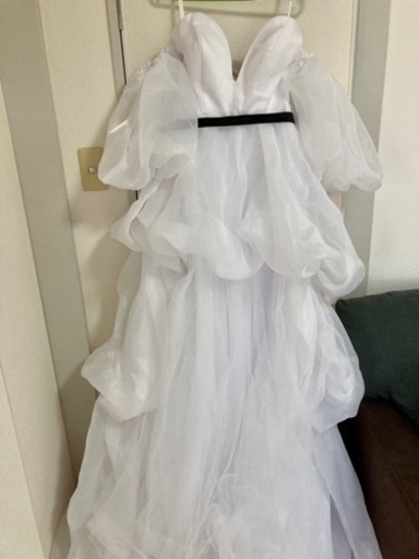 【新品　未使用】ウェディングドレス　パフスリーブ