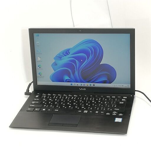 保証付 高速SSD 13.3型 ノートパソコン SONY VJP132C11N 中古美品 第6世代 Core i5 8GB 無線 Bluetooth カメラ Windows11 Office
