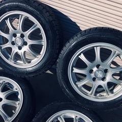 冬タイヤ 185/60R15 アルミ付スタッドレス 4本組の画像