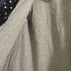 綿のふわふわの水玉コート（フード取り外し可）120㎝の画像