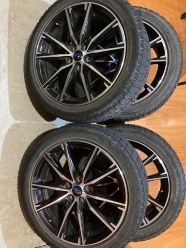 スバル純正ホイール 7J +55 5H PCD100 17年製225/60R17