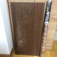 木製ローテーブル折りたたみ式＋リメイクシート付の画像