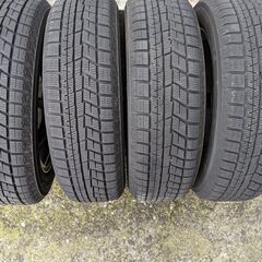 スタッドレスアルミセット ヨコハマ IG60 155/65R14 2021年製 美品の画像