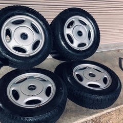 冬タイヤ 175/70R14 便利なホイール付きバリ山スタッドレ...