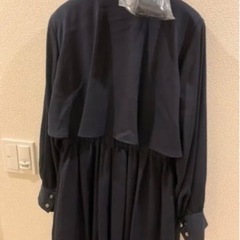 JILL by JILLSTUART 2Wayスタンドカラートレンチ　ネイビーの画像