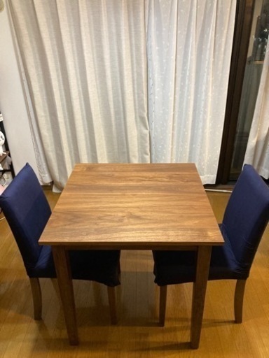 ダイニングセット3点　2人用　テーブル　椅子