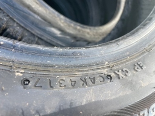 良品　165/65R14    バリ山　　2017年製