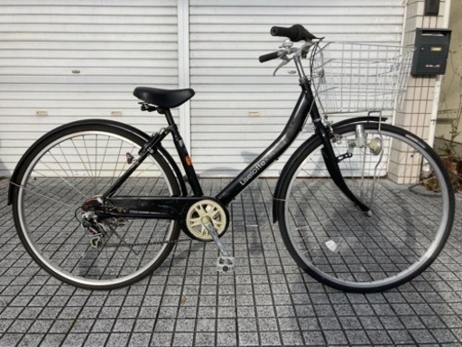 【27インチ自転車】6段変速付　チェーン新品❗️スペアキーあり　若林自転車　唐崎店　SALE中❗️