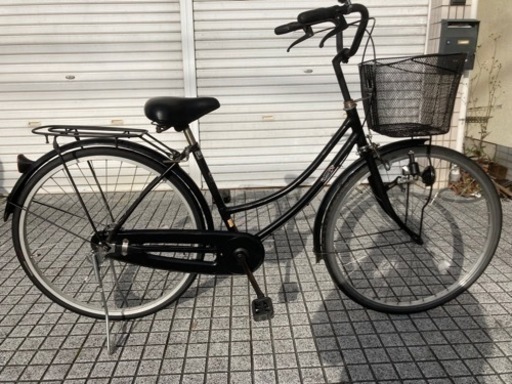 【26インチ自転車】変速なし　前カゴ新品❗️ブリヂストン製タイヤ使用　若林自転車　唐崎店　SALE中❗️