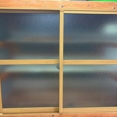 4枚★千葉発★◆LIXIL◆引違い窓◆インプラス◆枠付き◆施工外し品◆現状品◆N-9996-CFVM 