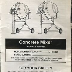 コンクリートミキサー63L 動作確認済の画像