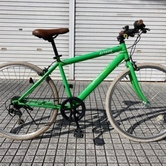 クロスバイク】外装6段変速付 26インチホワイトタイヤ使用 若林自転車