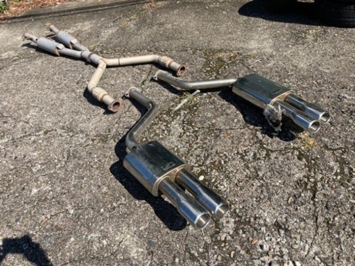 日産 ステージア マフラー  NISSAN STAGEA リアピース以外純正品 ダブルマフラー