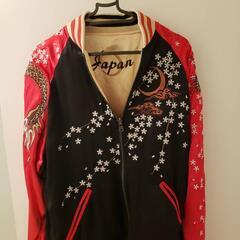 絡繰魂　スカジャン　龍虎　赤　リバーシブルの画像