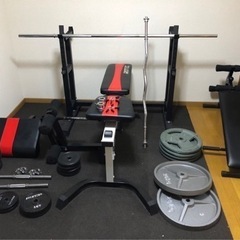 引き取り限定】超美品 IROTEC ベンチプレスセット