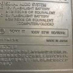 SONY CDラジカセの画像