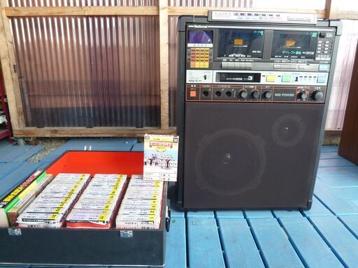 松下電器 ナショナル National 8トラック ダブルカセット ホームカラオケ RQ-K11 本体のみ★現状品