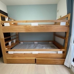【お譲りします（0円）】ニトリ・2段ベッド（コンセント付き）