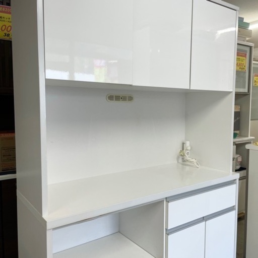 美品‼️】大川家具(土井インテリヤ工業) 120cm幅キッチンボード 食器棚