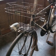 レトロ自転車 お米配達 新聞配達の画像