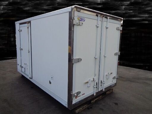 トラックコンテナ 左右扉付 3280x1760x1900 箱 倉庫 物置 保冷 冷凍冷蔵 アルミバン ガレージ 愛媛