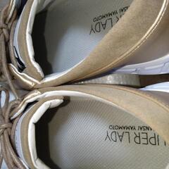 新品SUPERLADY スーパーレディ●スニーカー ジップ着脱 山本寛斎 大人カジュアル ワイズEの画像