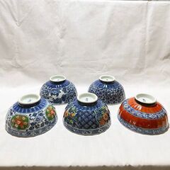 有田焼 昭和 ご飯茶碗 ５個