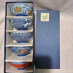 有田焼 昭和 ご飯茶碗 ５個の画像
