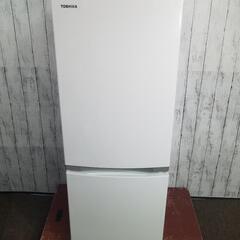 【美品】TOSHIBA 東芝 ノンフロン 冷凍冷蔵庫 153L GR-M15BS(W) 2018年製 
