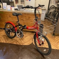 【DUCATI】20インチ折りたたみ自転車6速