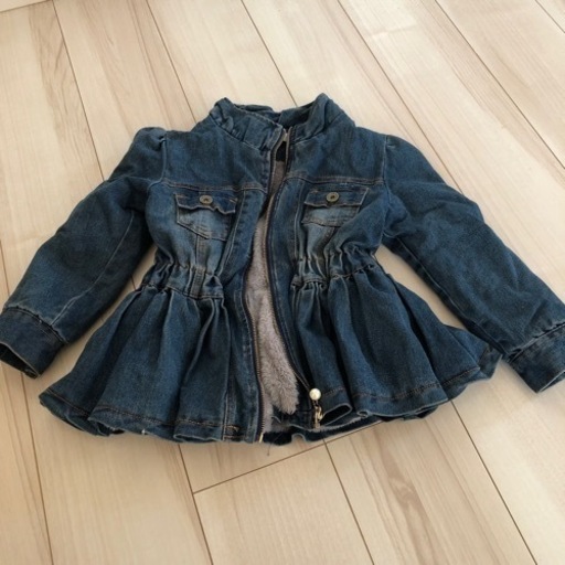 130cm デニムジャケット ワンピース