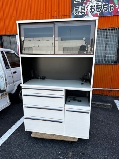 河口家具製作所「ビオス」 食器棚 レンジボード 食器棚 河口家具製作所 幅120 奥45 高さ195cm