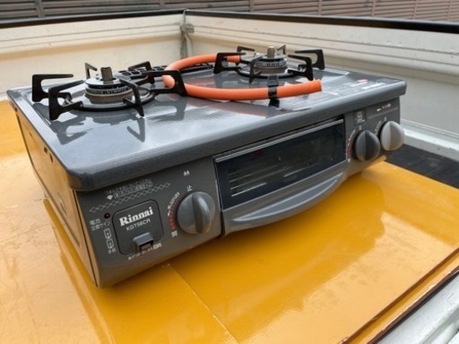 king★動作〇★ LP ガステーブル リンナイ RTS-338WNCTS-R 11年製 2口 グリル付 RTS-338WNTS コンロ