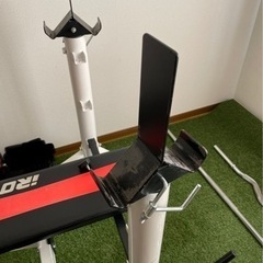 ホームジムセット　ベンチ角度変更可、脚トレ可の画像