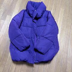 【中古】レディース・ダウン☆綿 大きめ 紫
