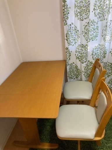 【決定しました】伸長式ダイニングテーブルセット　チェア
