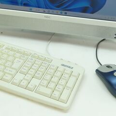 ★名古屋近郊無料持参します！ 【初期保証します！Win11機です！現物確認してお決めください！】 NECのデスクトップパソコン(一体型)です。 アップグレード&メンテを完了した中古です。の画像