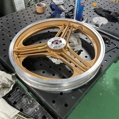 GS400 加工ダブル　フロントホイール CJ Performance 【 GS400 フロントホイール W対応 赤 ダブル