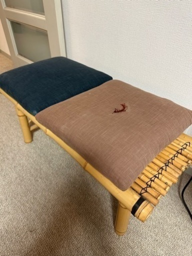 竹製長椅子