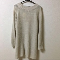 ニット　ベージュ(アイボリー)の画像